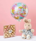 combo-set 8 chocolate balloon and rabbit