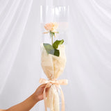 Artificial single peach rose bouquet, Artificial Rose Flowers, Silk Roses, Artificial Flowers, Artificial Rose