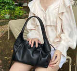 Classic Vegan Leather Lady Bag, Vegan Leather Lady Bag In Black