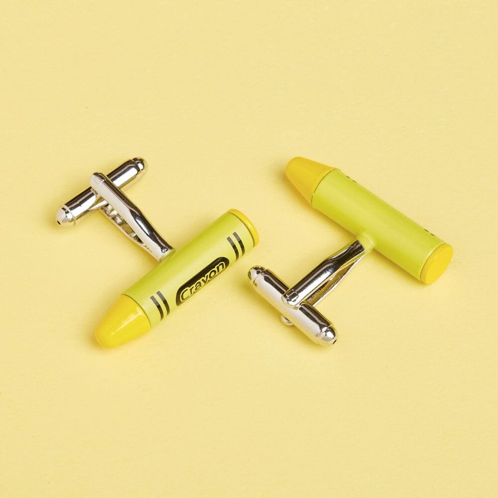 Cufflinks Yellow Crayon