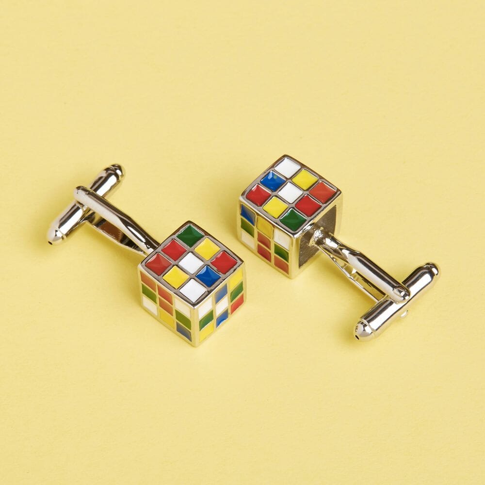 cufflinks for men cube puzzle design