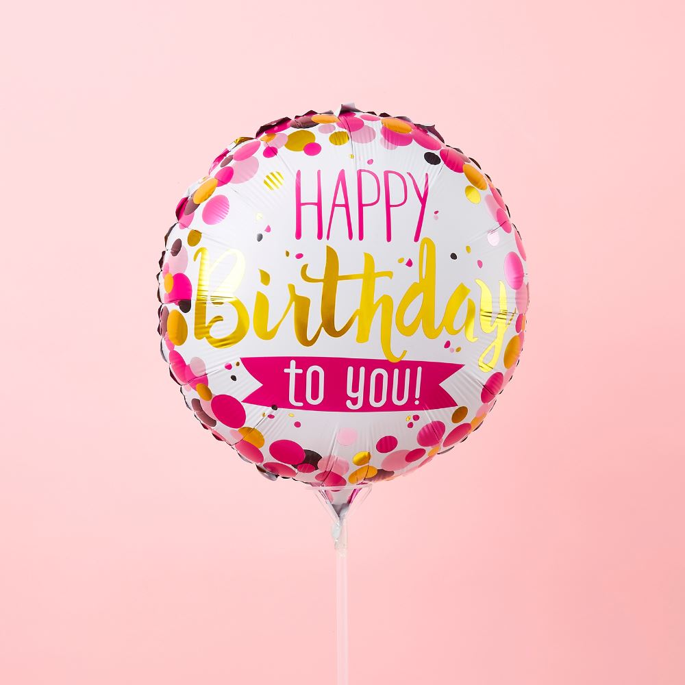 Happy Birthday Balloon for Girl Foil Balloon for Birthday Pink Balloon for Birthday