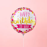 Happy Birthday Balloon for Girl Foil Balloon for Birthday Pink Balloon for Birthday