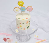 Layer Cake Butter Cream With Cookies On A White Background