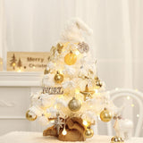 White tabletop christmas tree