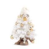 White tabletop christmas tree