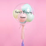 birthday pastel balloons