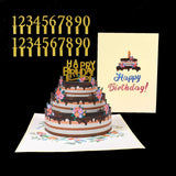 Happy Birthday Card, Pop-Up Greeting Cards Postcards Gifts with Envelope