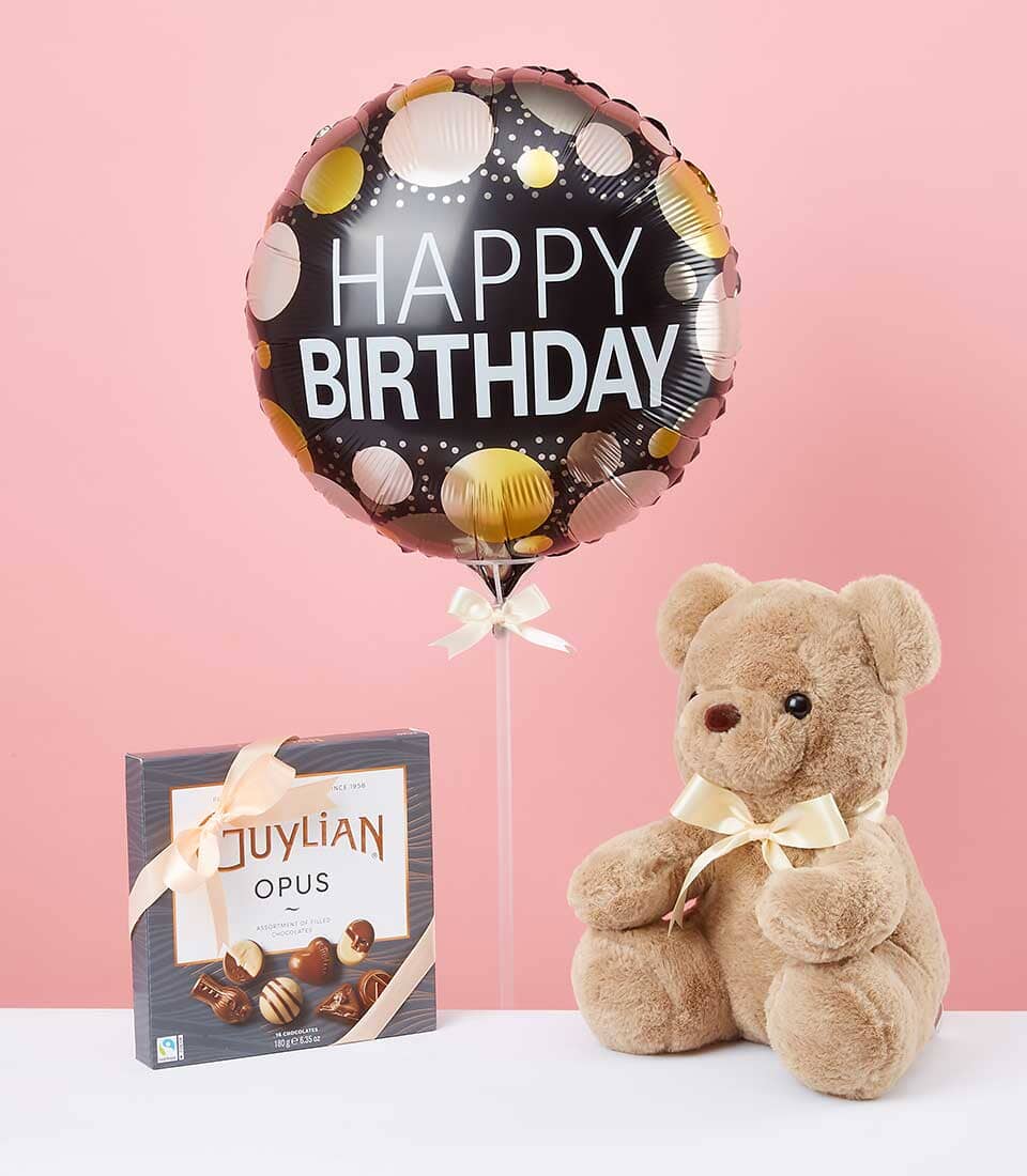    combo-set-6 teddy balloon chocolate